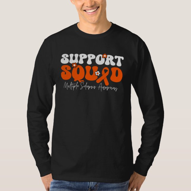 Support Squad Multiple Sclerosis Awareness T-Shirt (Vorderseite)