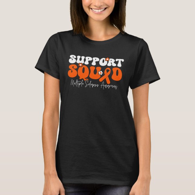Support Squad Multiple Sclerosis Awareness T-Shirt (Vorderseite)