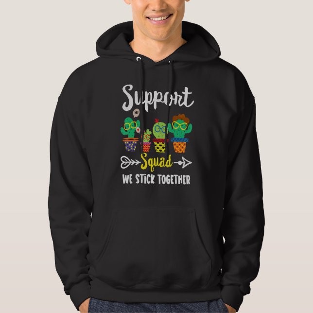 Support-Team-Support-Lehrer für Squad School Cactu Hoodie (Vorderseite)