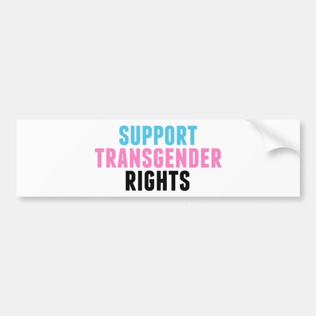 Support Transgender Rights Autoaufkleber (Vorne)