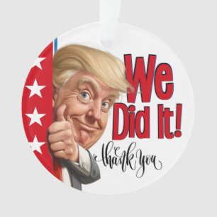 Support TRUMP Ornement acrylique