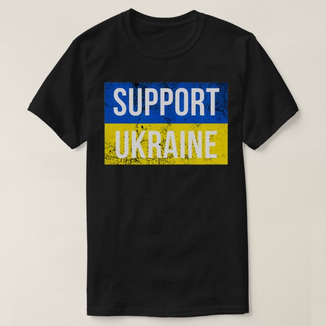 Support Ukraine Patriotic Ukrainian Flag for Men a T-Shirt (Design vorne)