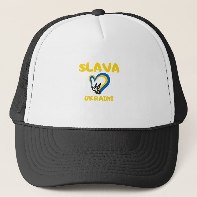 Support Ukraine Slava Ukraini Glory for Ukraine Truckerkappe (Vorderseite)