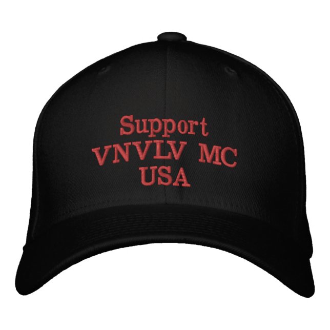 Support VNVLV MC USA bestickter Hut (Vorderseite)
