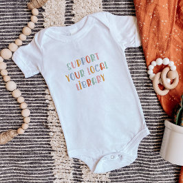 Support Your Local Library Baby Strampler