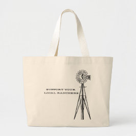 Support your local ranchers tote jumbo stoffbeutel