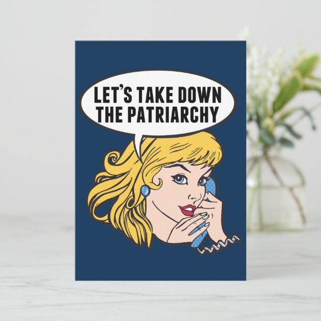 Supprimons la carte féministe Cool du patriarcat (Debout devant)