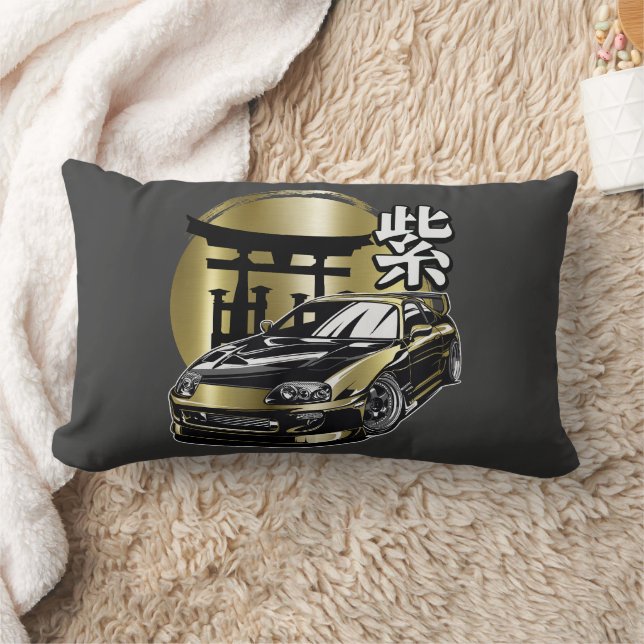 Supra Mk 4 Golden Drift Car Lendenkissen (Decke)
