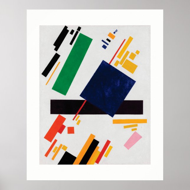 Suprematismus von Kazimir Malevich Poster (Vorne)