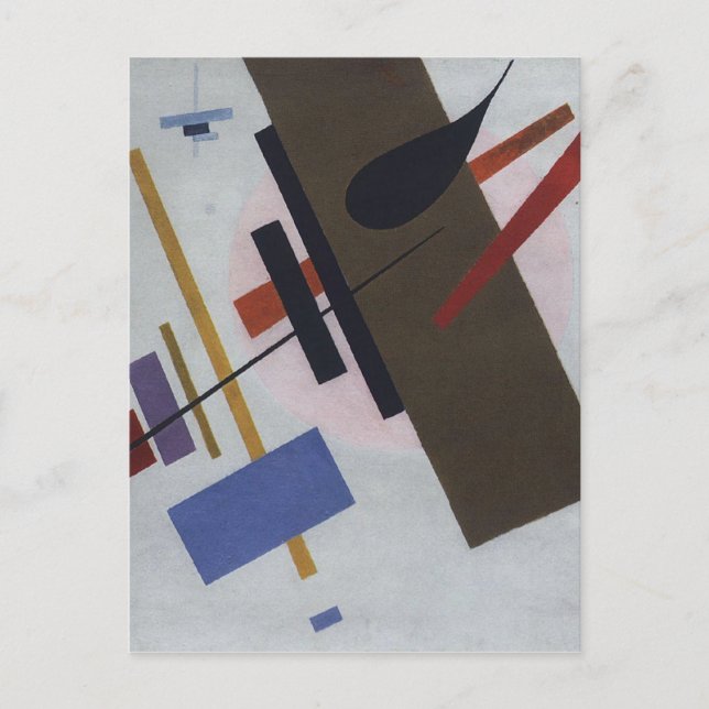 Suprematismus von Kazimir Malevich Postkarte (Vorderseite)