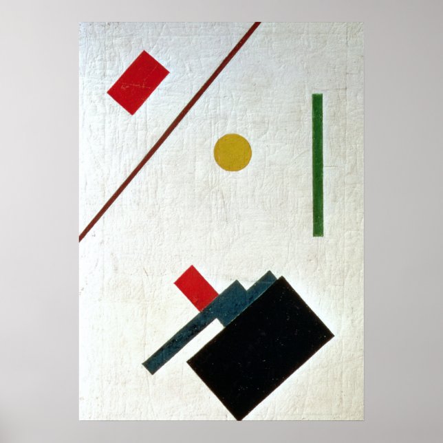 Suprematistische Zusammensetzung, 1915 Poster (Vorne)