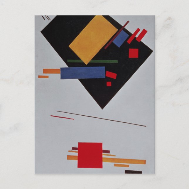 Suprematistische Zusammensetzung, 1915 Postkarte (Vorderseite)
