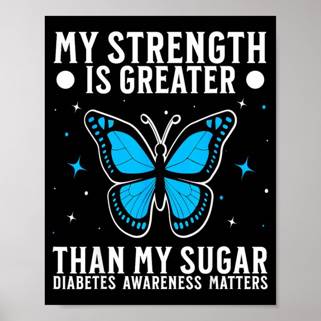 Suprt Diabetes Awareness Month Diabetes For Women  Poster (Vorne)