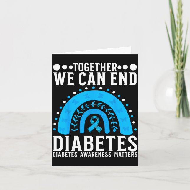 Suprt Diabetes Awareness Month For Diabetes Women  Karte (Vorderseite)