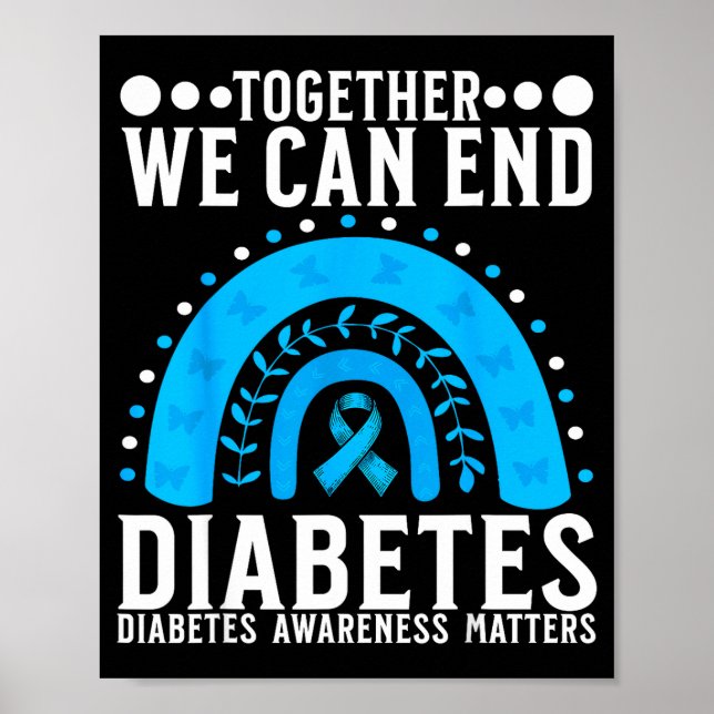 Suprt Diabetes Awareness Month For Diabetes Women  Poster (Vorne)