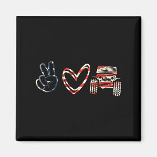 Suprt Frieden Liebe Frieden Liebe Offroad  Magnet