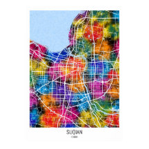 Suqian China City Map