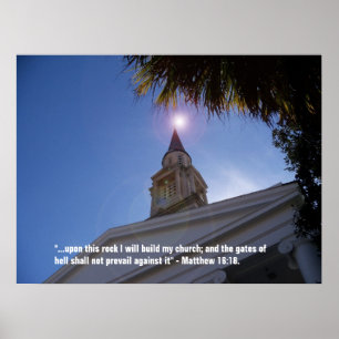 Sur ce rocher je construirai mon église Poster