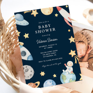 Sur cette invitation du Baby shower mondial