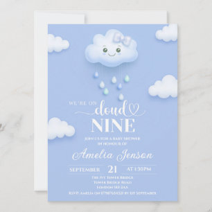 Sur Cloud Neuf Invitations De Douche Bébé