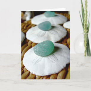 Sur la carte de voeux de sable