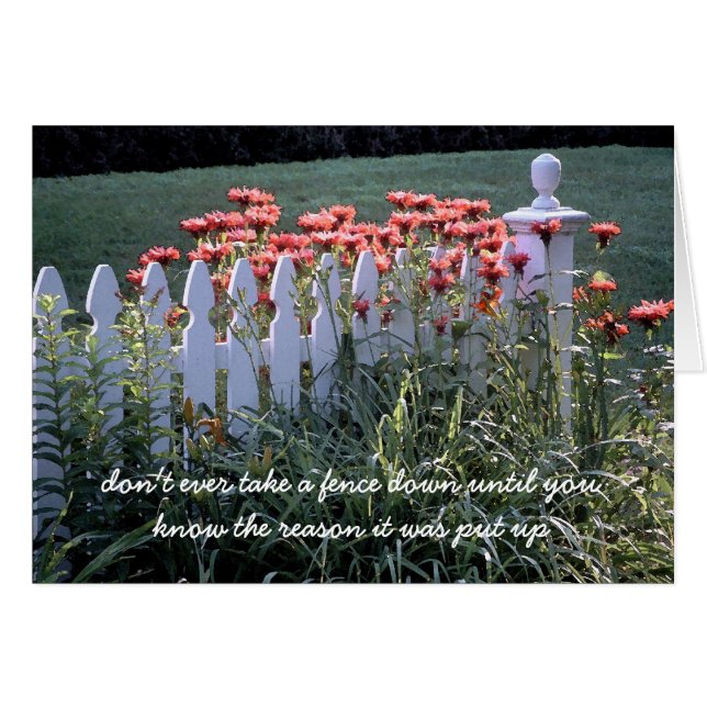 Sur la clôture (Devant horizontal)