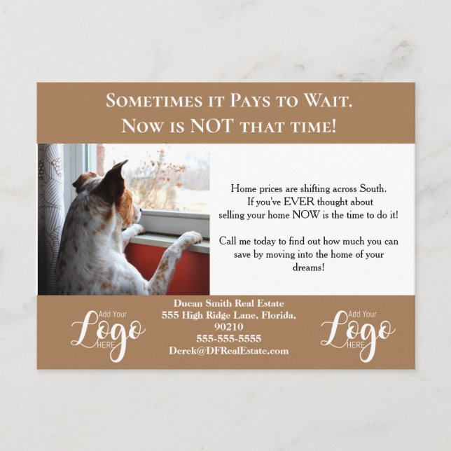 Sur la clôture Cartes postales immobilières Flyer (Devant)