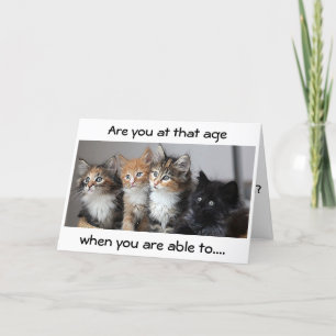 SUR LA COLLINE *HUMOUR MÉMOIRE* CARTE D'ANNIVERSAI