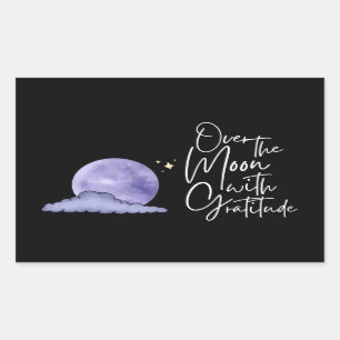 Sur La Lune Avec Sticker De Gratitude