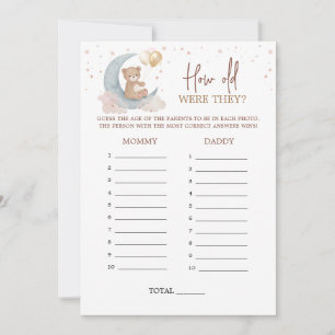 Sur la Lune Quel âge avaient-ils Carte de jeu