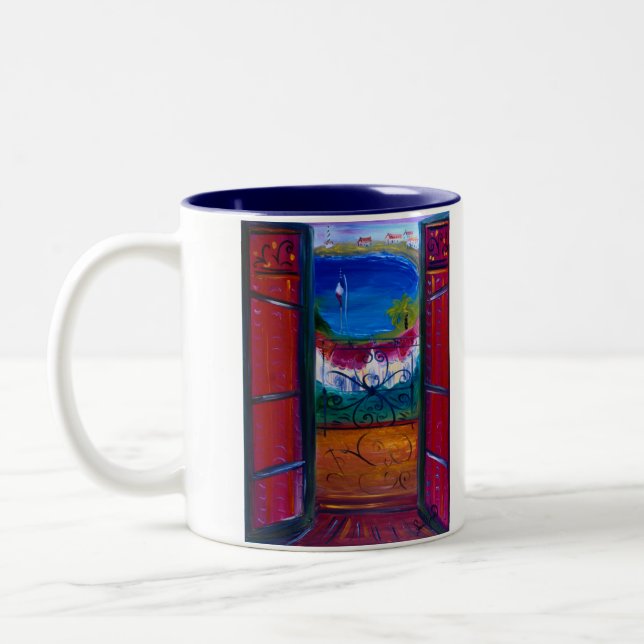 Sur La Mer Zweifarbige Tasse (Links)