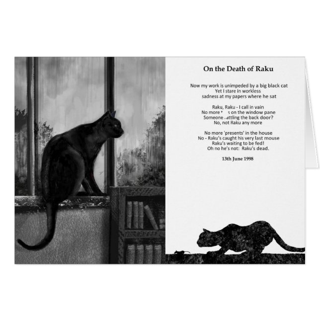 Sur la mort de Raku - carte (Devant horizontal)