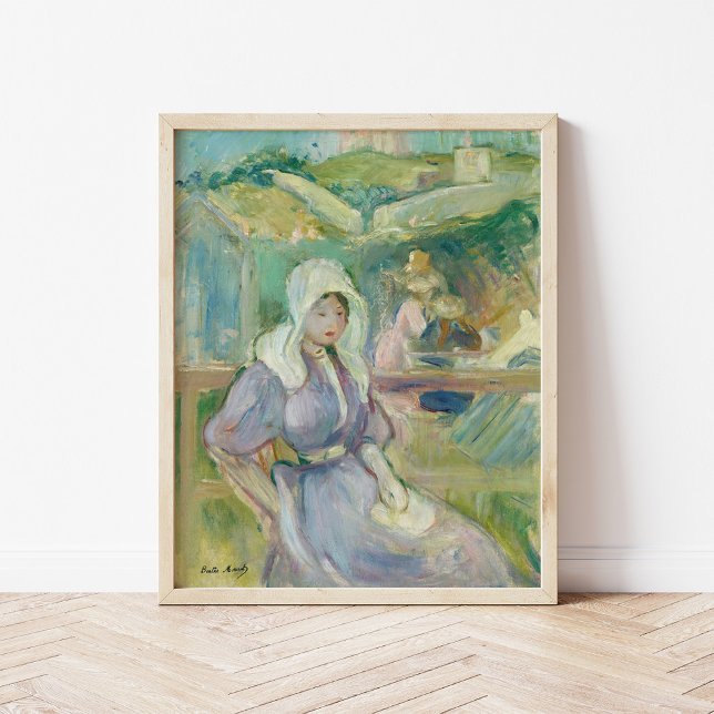 Sur La Plage à Portrieux | Berthe Morisot Poster (Von Creator hochgeladen)