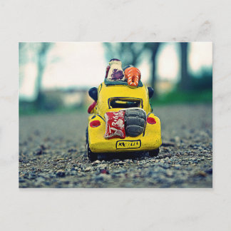 Sur la route des vacances. postkarte