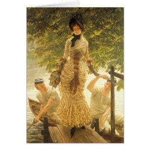 Sur la Tamise par James Tissot, réalisme Vintage