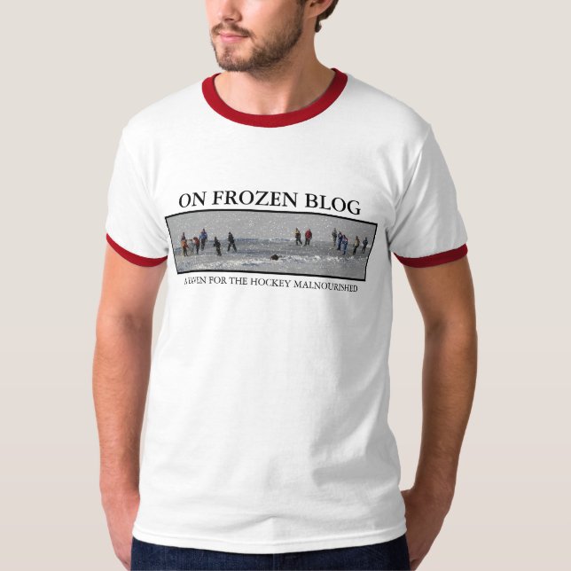 Sur le blog congelé - T-shirt de bannière (Devant)