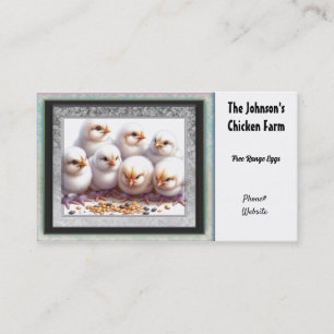 Sur le Carte de visite de la ferme de poulet