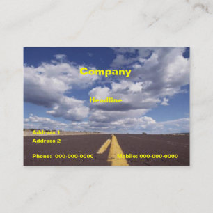 Sur le carte de visite de route