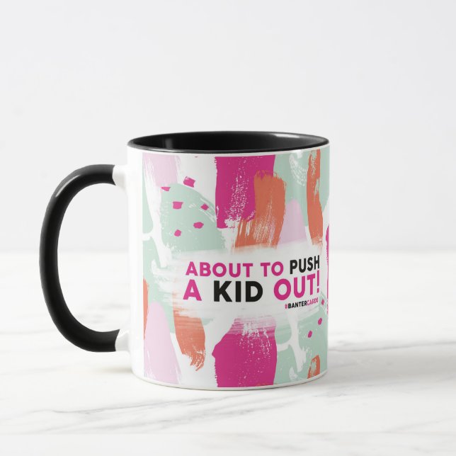 Sur le point de pousser un enfant dehors Mug (Gauche)