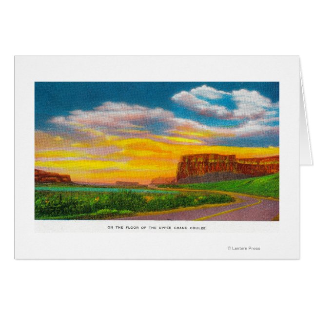 Sur le sol du barrage Upper Grand Coulee (Devant horizontal)