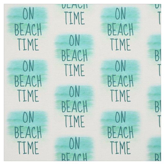 Sur le tissu II de mot de temps de plage (Échantillon)