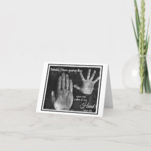 Sur les paumes de ma main Carte pour notes LDS