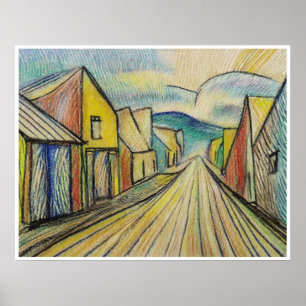 Sur Main Street - Impression Art Archivé