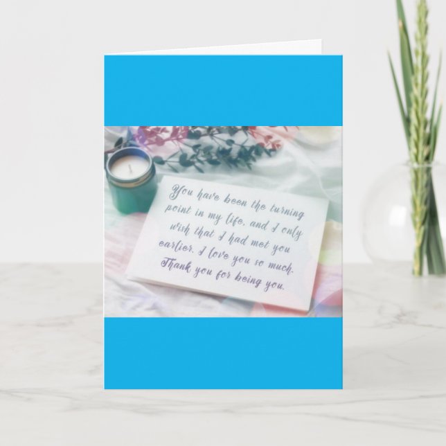 SUR NOTRE JOUR DE MARIAGE AMOUR DANS UNE CARTE SPÉ (Devant)