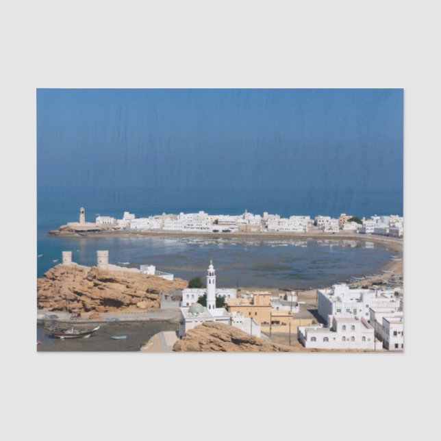Sur town near Muscat - Oman Seidenpapier (Vorderseite)