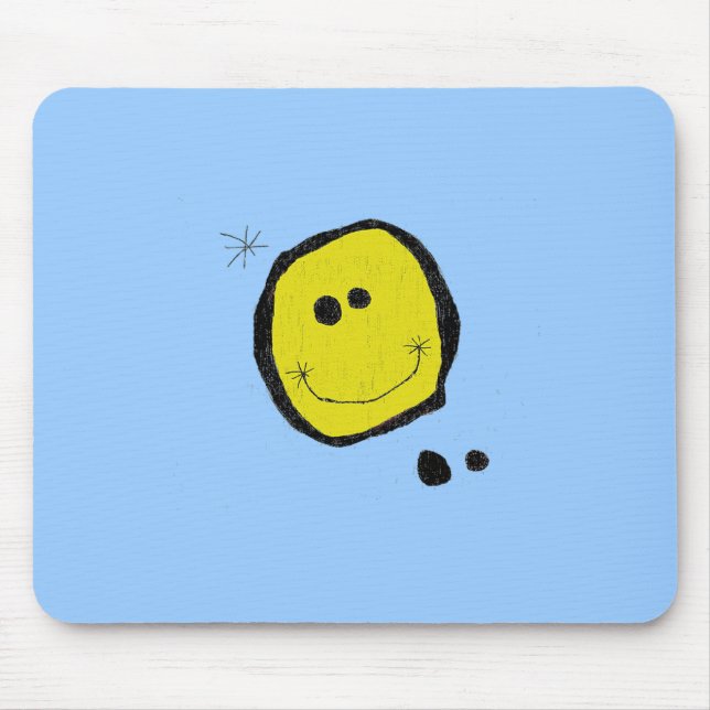suralglattes Gesichtsmousepad Mousepad (Vorne)
