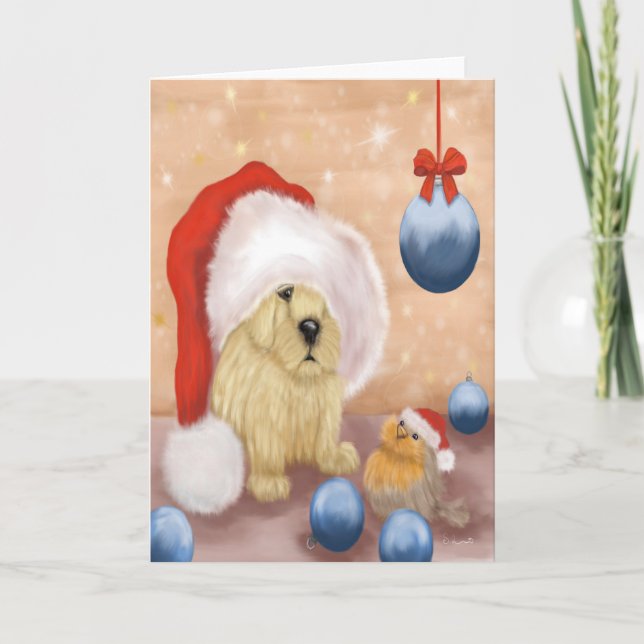 Surcharge de propreté - Chiot et oiseau - Carte de (Devant)