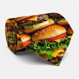 Surcharger le Cravate Hamburger - Cravate jouée