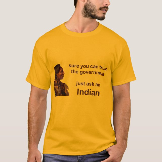 sure können Sie der Regierung vertrauen T-Shirt (Vorderseite)