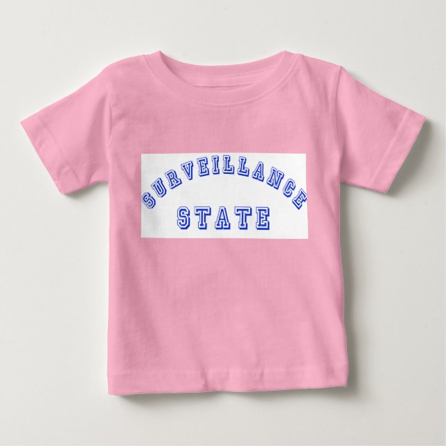 Sureillance Staat Baby Baseball Shirt (Vorderseite)
